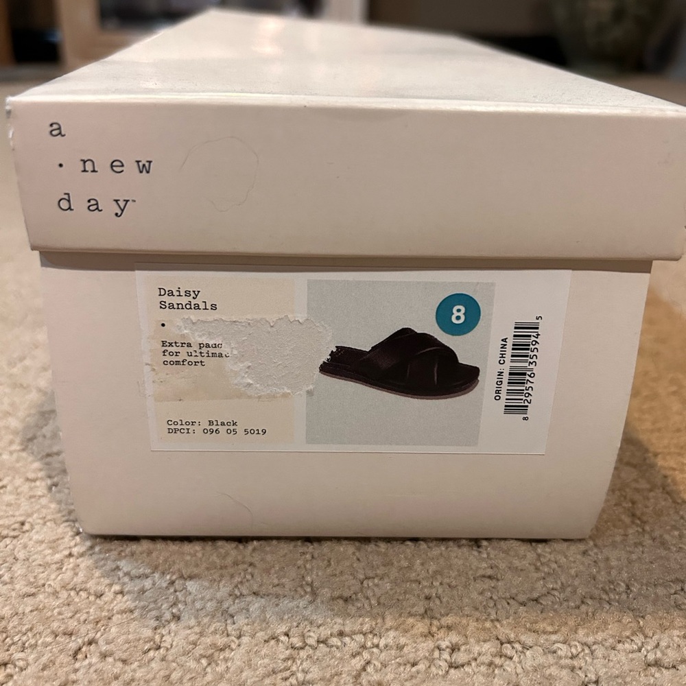 NWT | Target Black Sandals never worn Size 7